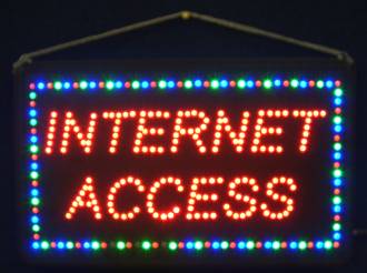 (LED-SIGN-18) LED Flashing INTERNET ACCESS Sign